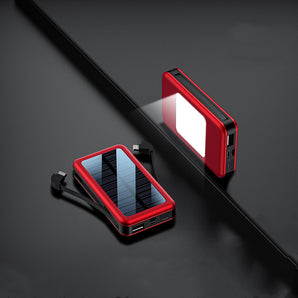 Ultra-Thin Portable Solar Power Bank Large Capacity | 180g Lightweight Charger