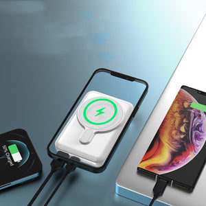 Mini Magnetic 10000mAh Wireless Power Bank | Portable Fast Charger 275g