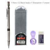 20mm Mechanical Pencil Set 2B Automatic With Color