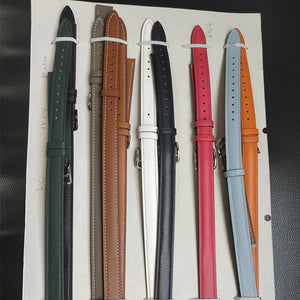 Watch Strap Leather Double Circle | Premium Leather Watch Band 55g