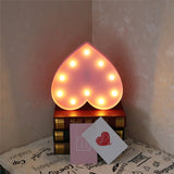 Romantic 3D Love Heart Marquee Letter LED Night Lamp | Indoor Decor 400g