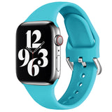 Pure Color Sports Reverse Buckle Strap Apple Watch Silicone Band | 35g