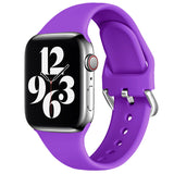 Pure Color Sports Reverse Buckle Strap Apple Watch Silicone Band | 35g