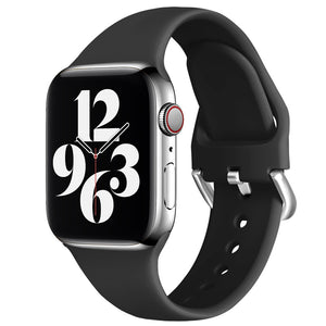 Pure Color Sports Reverse Buckle Strap Apple Watch Silicone Band | 35g
