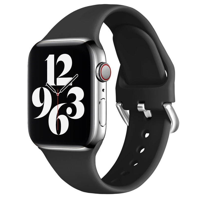 Pure Color Sports Reverse Buckle Strap Apple Watch Silicone Band | 35g