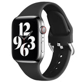 Pure Color Sports Reverse Buckle Strap Apple Watch Silicone Band | 35g