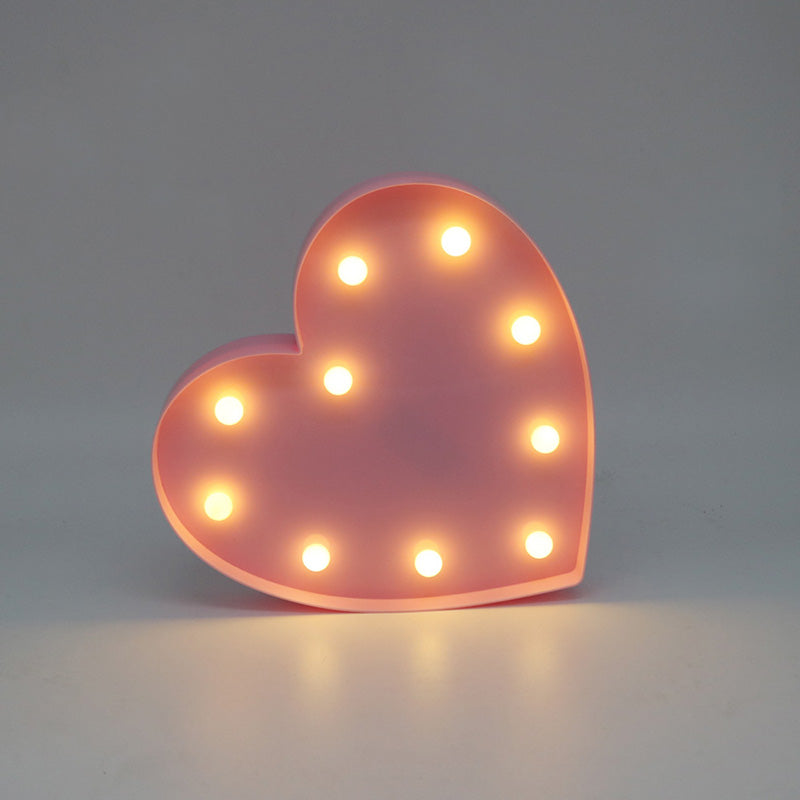 Romantic 3D Love Heart Marquee Letter LED Night Lamp | Indoor Decor 400g