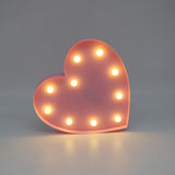 Romantic 3D Love Heart Marquee Letter LED Night Lamp | Indoor Decor 400g