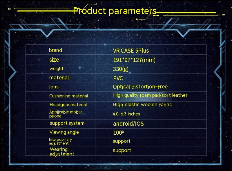 Phone 3D VR Glasses Head-Mounted Virtual Reality Headset | Immersive Gaming