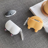 Wireless Headset Case Silicone Protective Cover | Yellow & Grey