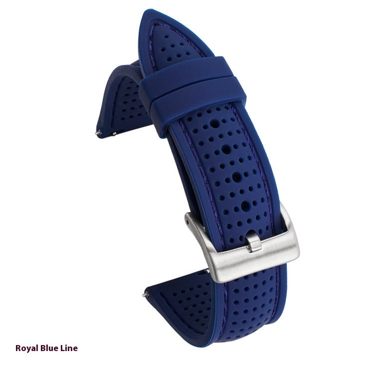 Watch Band With Line Silicone Strap | Durable Silicone Watch Band 40g