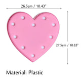 Romantic 3D Love Heart Marquee Letter LED Night Lamp | Indoor Decor 400g