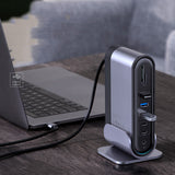 Docking Station Computer Converter 17-in-1 | USB Hub Multi-Port Adapter
