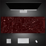 Industrial Style Tech Oversized Keyboard Mouse Desk Pad | Gaming Mat 520g