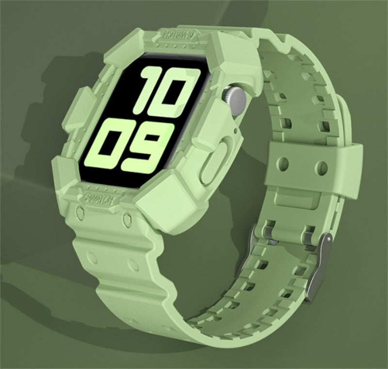 Watch7 Integrated Armor Silicone Strap | Protective Watch Band 45g