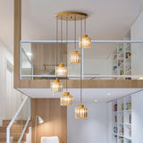 Duplex Staircase Long Chandelier Modern Minimalist Crystal | Luxury Lighting