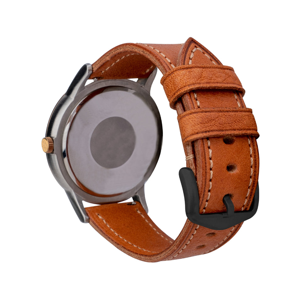 Retro Pure Cowhide Leather Watch Strap Pin Buckle | Vintage Watch Band
