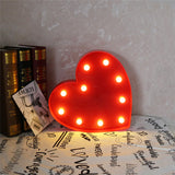 Romantic 3D Love Heart Marquee Letter LED Night Lamp | Indoor Decor 400g