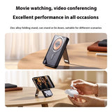 Transparent Bracket Magnetic Suction Power Bank with Cable | 266g Portable