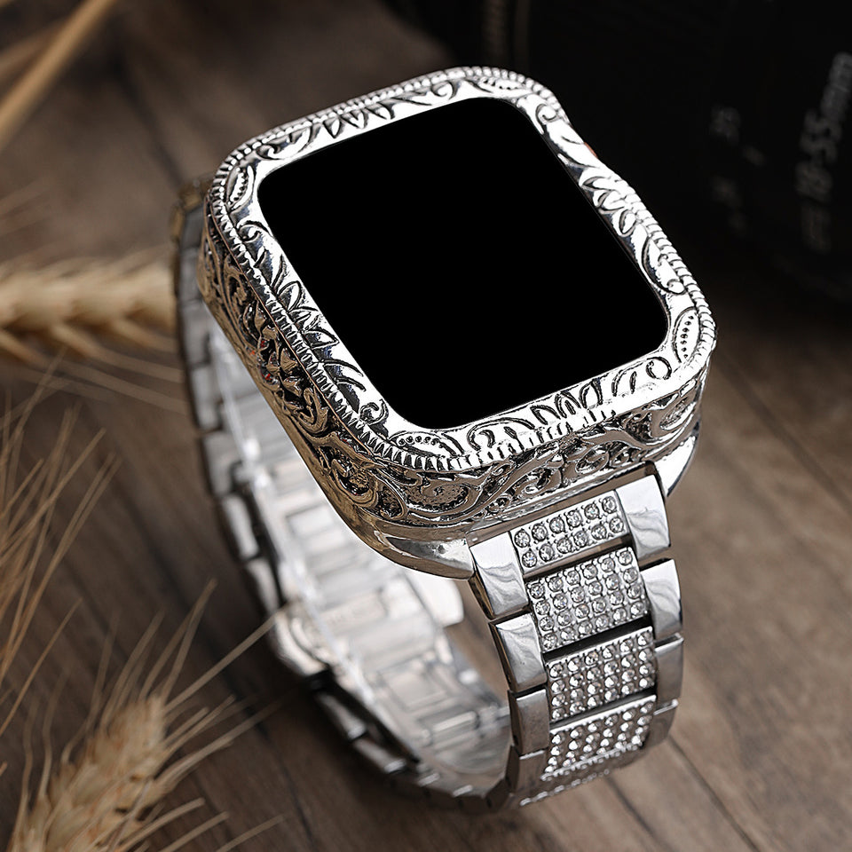 Ethnic Watch Belt Case Bezel Protective Cover | Stylish Watch Protection