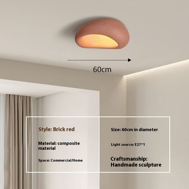 Japanese Style Silent Ceiling Lamp Simple Modern Cream | Minimalist Lighting