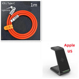 3-in-1 Fast Charging Station Wireless Charger Stand | Quick Charge Dock