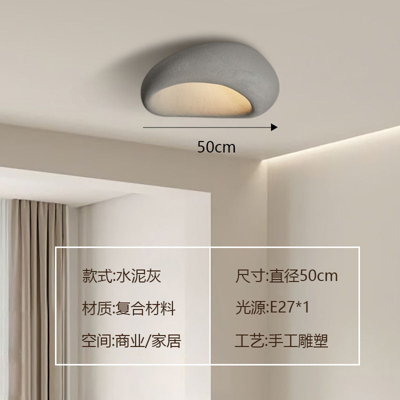 Japanese Style Silent Ceiling Lamp Simple Modern Cream | Minimalist Lighting