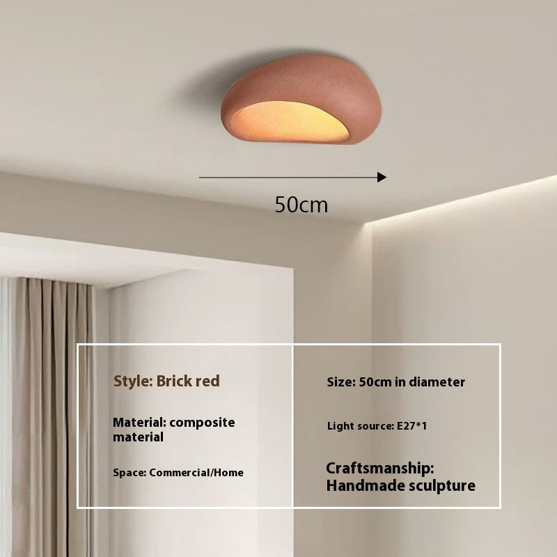 Japanese Style Silent Ceiling Lamp Simple Modern Cream | Minimalist Lighting