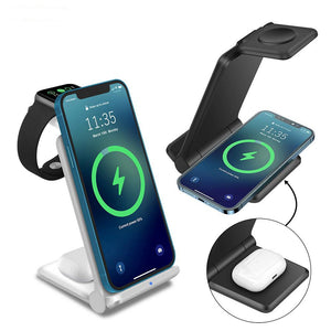 3-in-1 Wireless Charger Station Fast Charging Stand | Multi-Device Dock