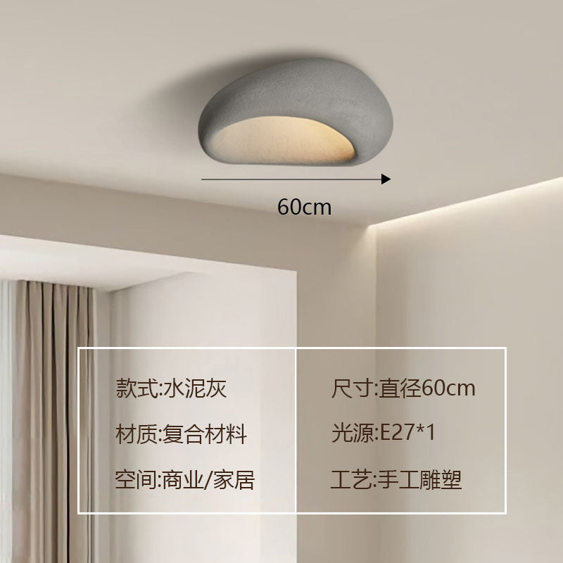 Japanese Style Silent Ceiling Lamp Simple Modern Cream | Minimalist Lighting