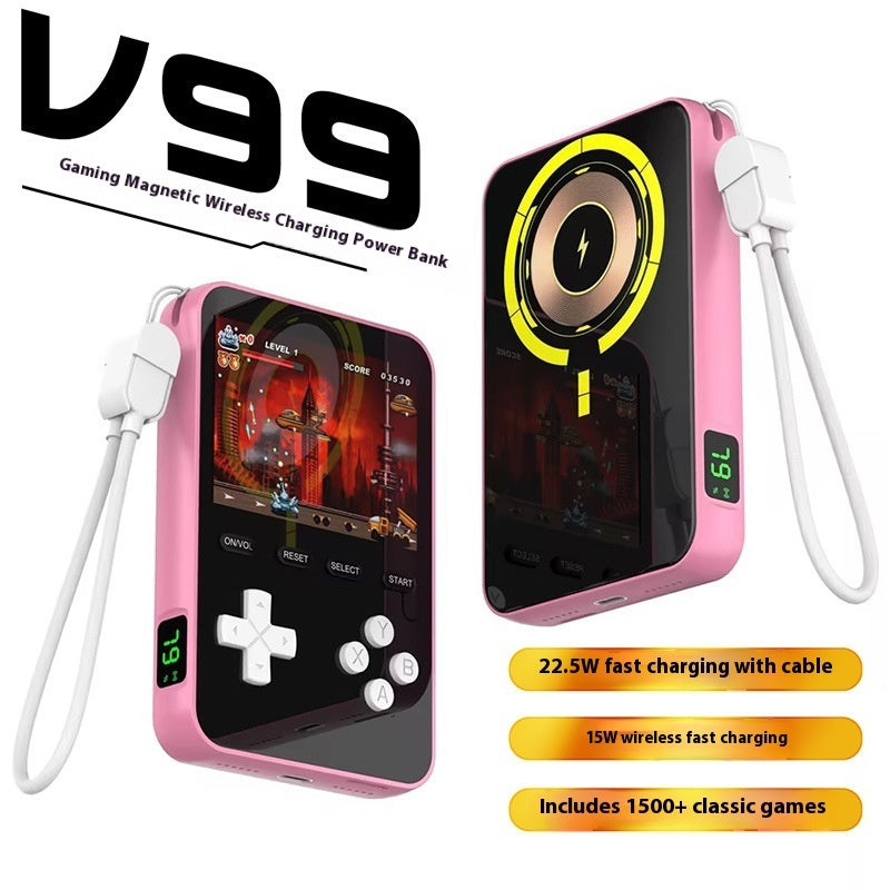 Magnetic Wireless Power Bank Handheld Game Machine Power Bank