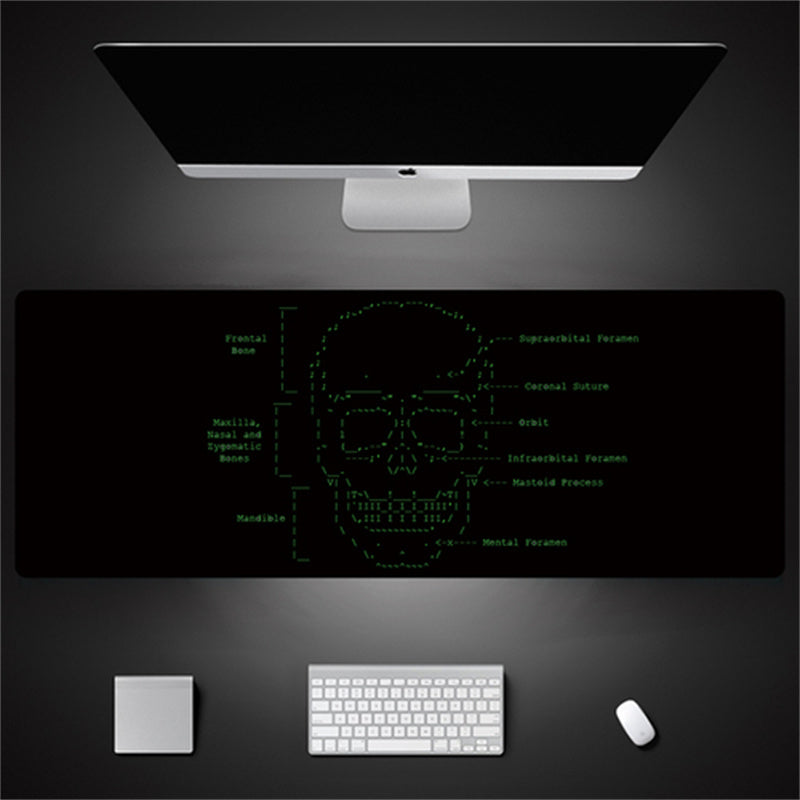Industrial Style Tech Oversized Keyboard Mouse Desk Pad | Gaming Mat 520g