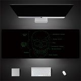 Industrial Style Tech Oversized Keyboard Mouse Desk Pad | Gaming Mat 520g