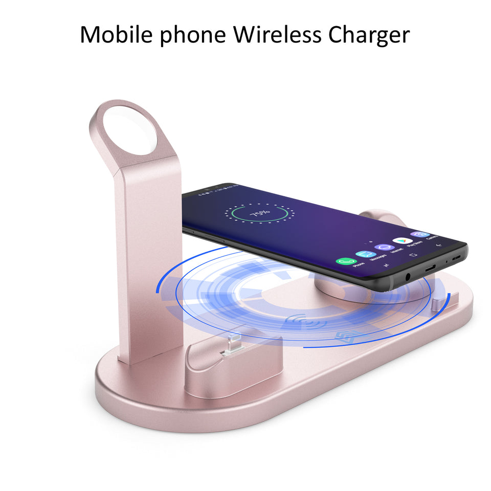 4-in-1 Wireless Charging Station for Apple Watch iPhone AirPods | Fast Charger