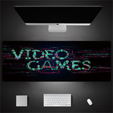 Industrial Style Tech Oversized Keyboard Mouse Desk Pad | Gaming Mat 520g