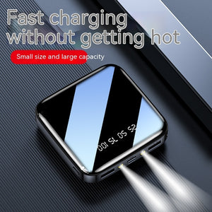 Mirror Mini Portable Power Bank Large Capacity | Compact Charger 320g