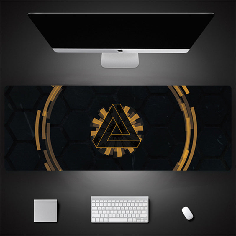 Industrial Style Tech Oversized Keyboard Mouse Desk Pad | Gaming Mat 520g