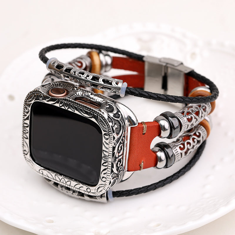 Ethnic Watch Belt Case Bezel Protective Cover | Stylish Watch Protection