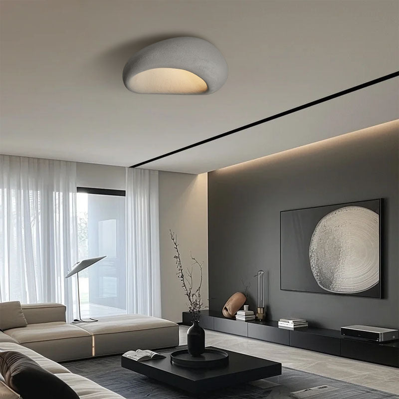 Japanese Style Silent Ceiling Lamp Simple Modern Cream | Minimalist Lighting