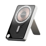 Transparent Bracket Magnetic Suction Power Bank with Cable | 266g Portable