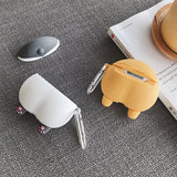 Wireless Headset Case Silicone Protective Cover | Yellow & Grey