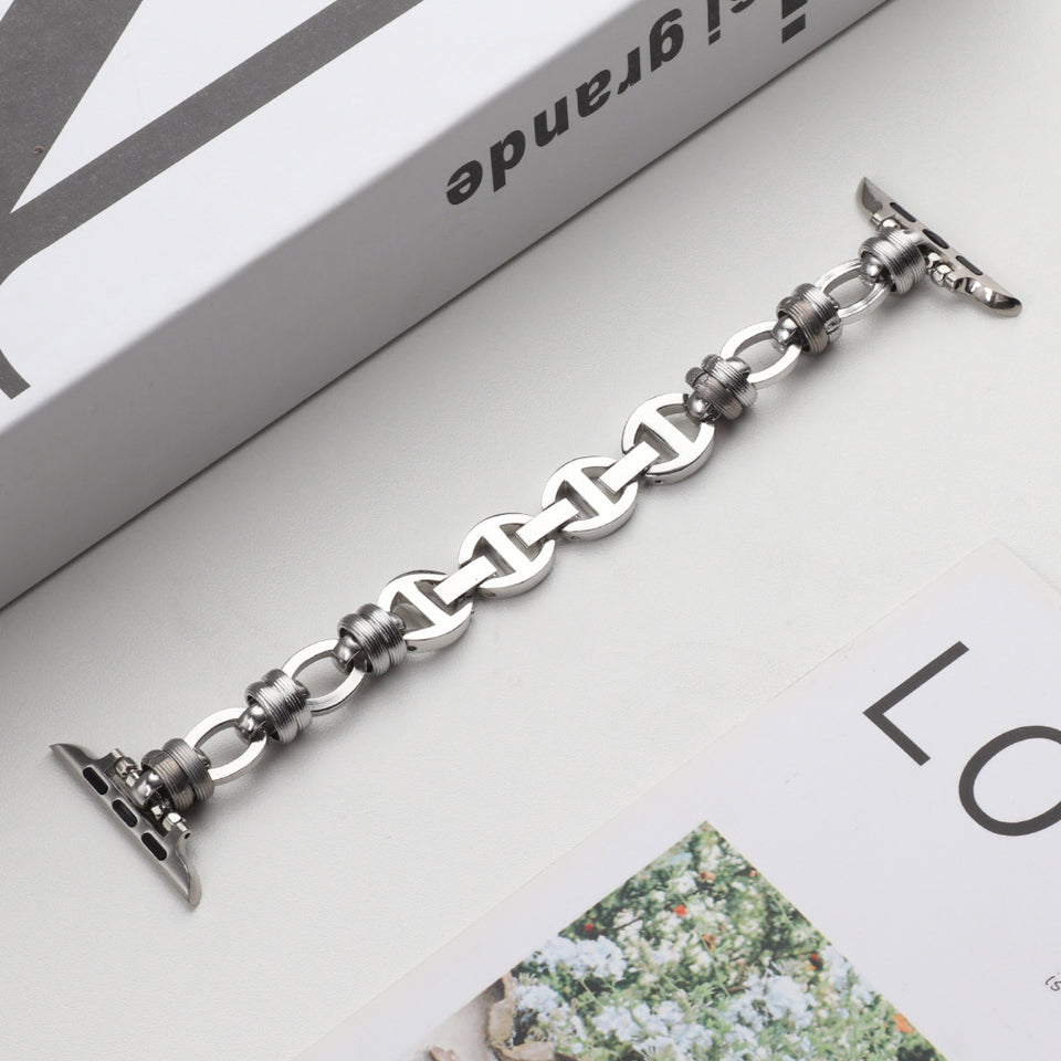 Watch Band Stainless Steel Punk Chain | Edgy Watch Strap Accessory