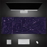 Industrial Style Tech Oversized Keyboard Mouse Desk Pad | Gaming Mat 520g