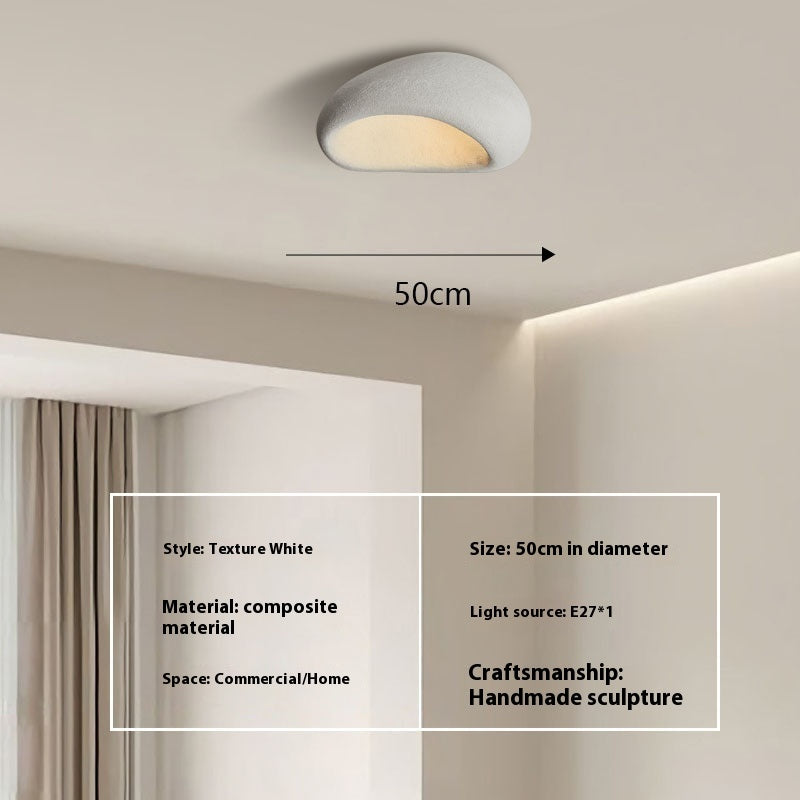 Japanese Style Silent Ceiling Lamp Simple Modern Cream | Minimalist Lighting