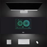 Industrial Style Tech Oversized Keyboard Mouse Desk Pad | Gaming Mat 520g