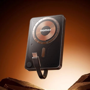 Transparent Bracket Magnetic Suction Power Bank with Cable | 266g Portable