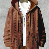 Men's Plus-sized Casual Hooded Sweater