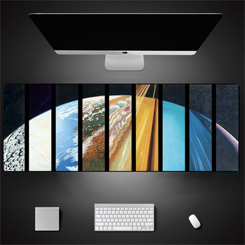 Industrial Style Tech Oversized Keyboard Mouse Desk Pad | Gaming Mat 520g