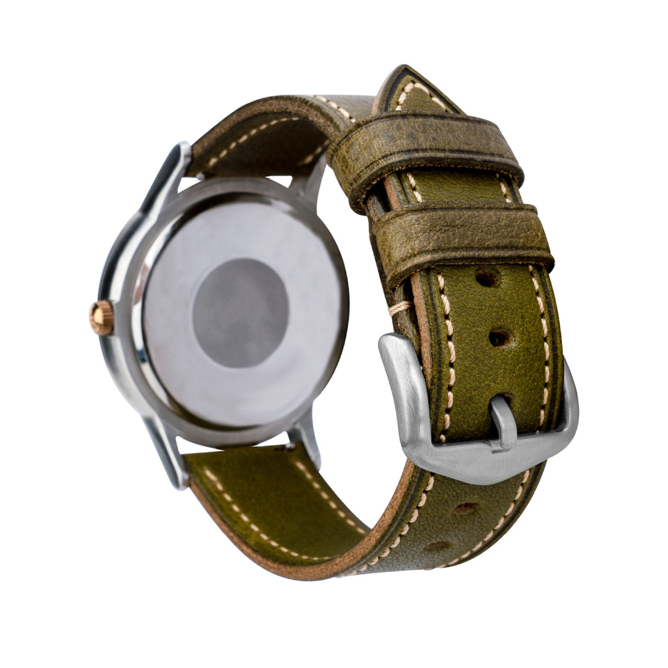 Retro Pure Cowhide Leather Watch Strap Pin Buckle | Vintage Watch Band