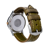 Retro Pure Cowhide Leather Watch Strap Pin Buckle | Vintage Watch Band